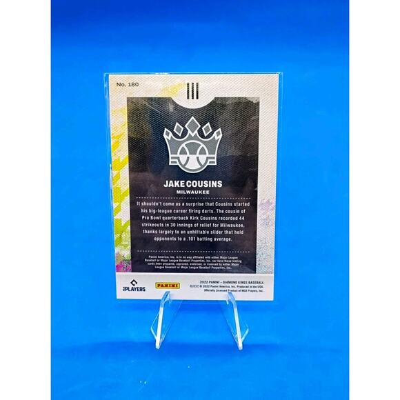 2022 Panini Diamond Kings - Rookies III Jake Cousins #180 (RC) - Picture 3 of 5